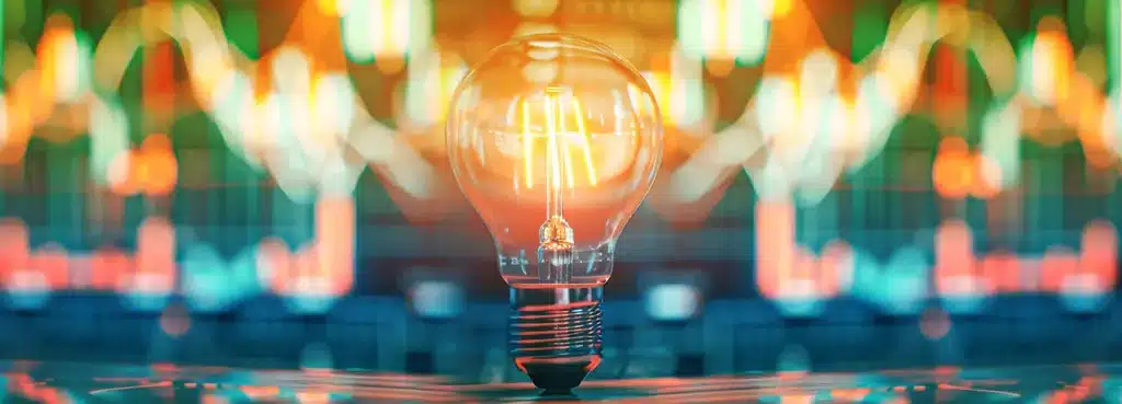 Lightbulb and graphs on a computer