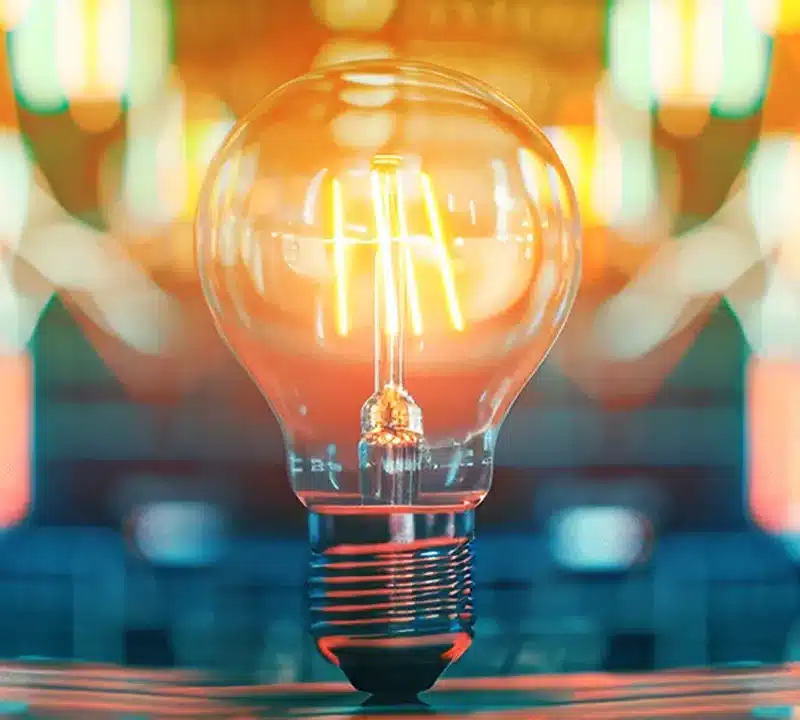 Lightbulb and graphs on a computer